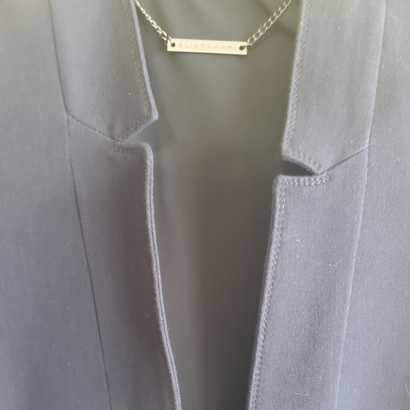ELLIE TAHARI SIZE 8 BLAZER NAVY - Picture 3 of 6